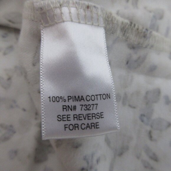 CROFT & BARROW T-Shirt Sz Petite Medium Brown Camo Short Cap Sleeve PIMA Cotton - Picture 5 of 6